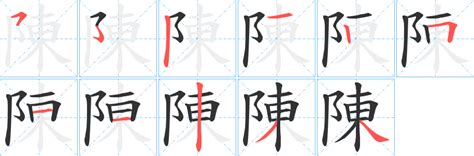 陳的部首|陳的字源字形